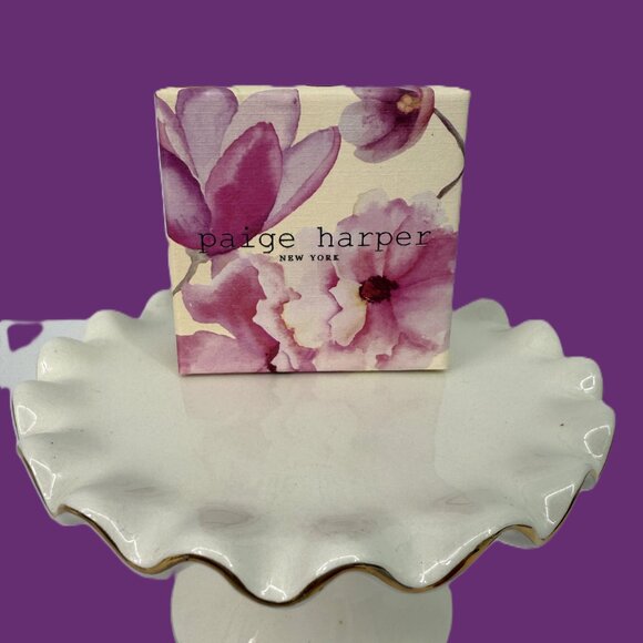 Paige Harper Giftable Sterling Silver Square CZ Earrings - Picture 3 of 3